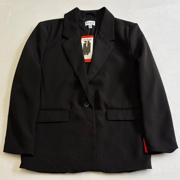 Steve Madden Ladies’ Oversized Blazer, Medium, Black, NWT - Picture 6 of 16